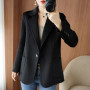 Autumn And Winter Wool Jacket Womens Clothing Short Woolen Coats Slim Wild Elegant Female Korean Outerwear Thick Blazer Female