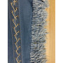 Echoine New Grommet Bandage Lace Up Jeans Side Tassel Fringe Denim Pants Hight Waist Skinny Pencil Pants Streetwear Women Jeans