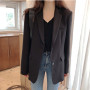 GOOHOJIO  Oversized Office Lady Jackets for Women Temperament Female Blazers Autumn Casual Long Sleeve Blazer Overcoats