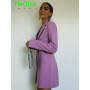 T MODA Women Violets Hollow Out Waist Blazer Dress Jacket Coat Fashion Autumn Winter Office Ladies Outwear Mujer Chaqueta