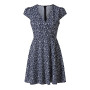 Summer European And American Women's Clothing Floral Skirt New Miniskirt Short Sleeve Dress