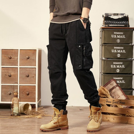New Joggers Cargo Pants Men Army Tactical Training Pants Multi-Pocket Outdoor Sweatpants Cotton Casual Pants Men