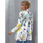 Vintage Graffiti Printing Blazer Women Jacket High Street Fashion  New Spring Plus Size Elegant Lady Coat American Stylish