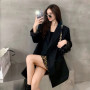 Xpqbb Khaki Casual Blazer Women  Fashion High Street Double Breasted Blazers Ladies Korean Chic Loose Pockets Office Jackets