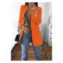 Ladies Professional Office Lapel Cardigan Temperament ropa mujer Suit Jacket Casual Blazer Women Lady coat  Solid