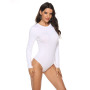 EIFER White Black Minimalist Solid Form Fitting Bodysuit Casual O-Neck long Sleeve Skinny Bodysuit Women Bodysuits