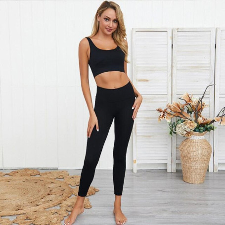 UNAIZA Women Yoga Beauty Set Professional Sports Running Seamless Fitness Bra Set Female Slim Solid Color Casual Elegant Set