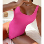 2023 Sexy Women One Piece Swimsuit Swimwear Female Solid Push Up Thong Bather Bathing Suit Monokini Brazilian Swimming Suits