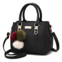Women Hairball Cross Body Bag Shoulder Bag Luxury Handbags Women Large Capacity Pu Leather Messenger Bag