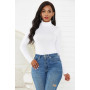 Women Sexy Bodycon Bodysuit Long Sleeve Turtleneck Sheath Basic Body Top