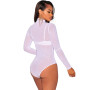 Women Bodysuits Sexy Long Sleeves Short Jumpsuits