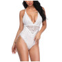 Women Lace Deep V-neck Backless Bodysuit Lingerie Sexy Camis Skinny Body Suit  Solid Plus Size