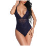 Women Lace Deep V-neck Backless Bodysuit Lingerie Sexy Camis Skinny Body Suit  Solid Plus Size