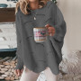 Women Hollow Out Sweater Elegant Loose Knitted Pullovers Sweaters