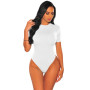 Women Outfit Loungewear Bodysuit Sexy O Neck Short Sleeve One-piece Shorts Night Club Party Vintage Jumpsuits