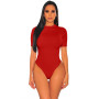 Women Outfit Loungewear Bodysuit Sexy O Neck Short Sleeve One-piece Shorts Night Club Party Vintage Jumpsuits