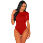 Women Outfit Loungewear Bodysuit Sexy O Neck Short Sleeve One-piece Shorts Night Club Party Vintage Jumpsuits