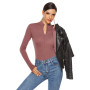 S-5XL Plus Size Bodysuit Women Fashion Casual Jumpsuits New Long Sleeve Solid Color Sexy Streetwear