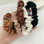 Women 6 Colors Set Elastic Ties Hair Silk Satin Scrunchie Ponytail Ropes Accessories Hair Bands