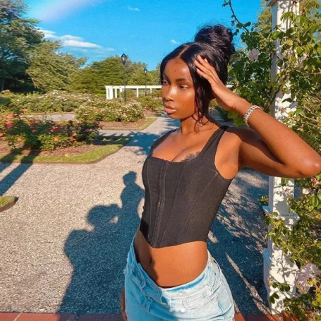 Sexy Corset Top Crop Top