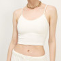 Pure color simple low-cut sexy threaded camisole  crop top women