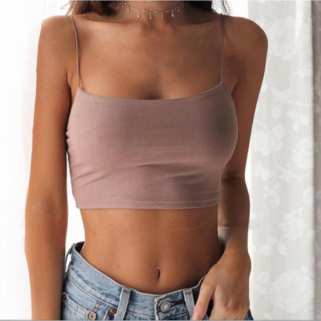 Sexy Tank Top  Halter Crop Tops Women