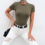 Women Summer Short Sleeve /Woman Body Top Cotton Bodycon