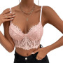 Lace  Crop Tops See Through Sweetheart Neckline