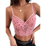 Women Floral Embroidery Camisole
