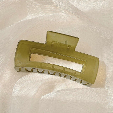 Big Clear Hair Claw Clip For Women Solid Plastic Hair Buckle Clips