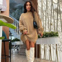 Knitted Long Sweaters Dress  For Women