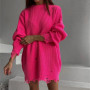 Knitted Long Sweaters Dress  For Women