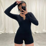 Women Casual Sports Playsuits Diff.Color Tracksuit Outfit