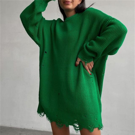 Knitted Long Sweaters Dress  For Women