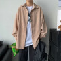 Fashion Man Solid Casual Loose Jacket  /Culdoroy Coat