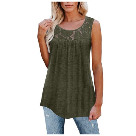 Women Tank Tops Loose / Sleeveless Lace