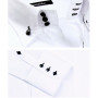Men's Casual Shirt Long Sleeve Korean Trends Fashion Button-down Collared Shirt Business Dress Shirts Slim Fit