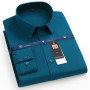 Stretch Long Sleeve Shirt for Men Leisure Business Dress Shirt Non-Iron Ice Silk Shirt Fashion