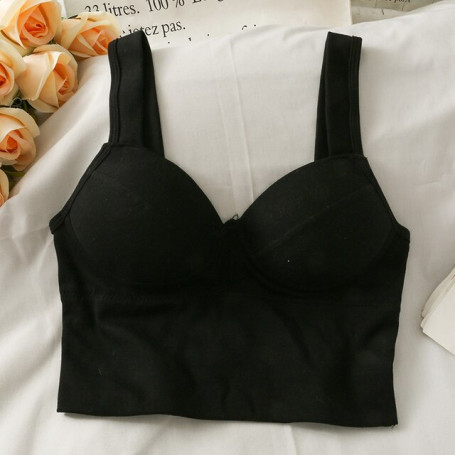 Tank top women sports top woman built in bra sexy