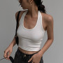 Cotton Sexy Backless  Tank Tops Halter/ Streetwear