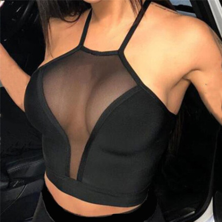 Sexy  crop top Summer Women Casual Tank /Top Blouse Sleeveless