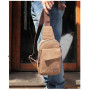 Men's Small Chest Sling Bag Travel Hiking Cross Body Messenger Shoulder Backpack Solid Men Canvas Bag