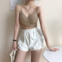 Fashion Sexy Women V Neck Patchwork Crop Tops/Casual Tank