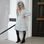 Fur Collar Detachable Contrast Color Coat Winter Coat
