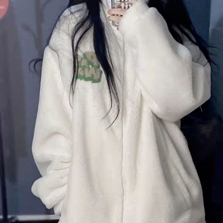 Letter Embroidery Winter Clothes Women High Street