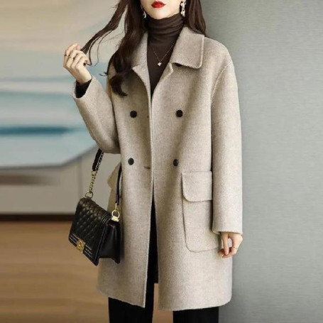 Fashion Long Warm Wool Coats Women /Outerwear