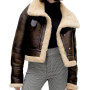 Fur Jacket Women Oversize Stand Collar Long Sleeves