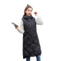 Women's Sleeveless Vest Long Down Jacket /Winter Coat