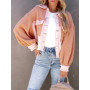 Women Coat Jackets/  Fashion Long Sleeve Casual