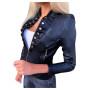 Fashion  Leather Jackets Women  Zipper/  Outerwear  Coat Oversize